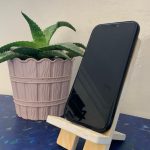 Support téléphone portable en plastique recyclé